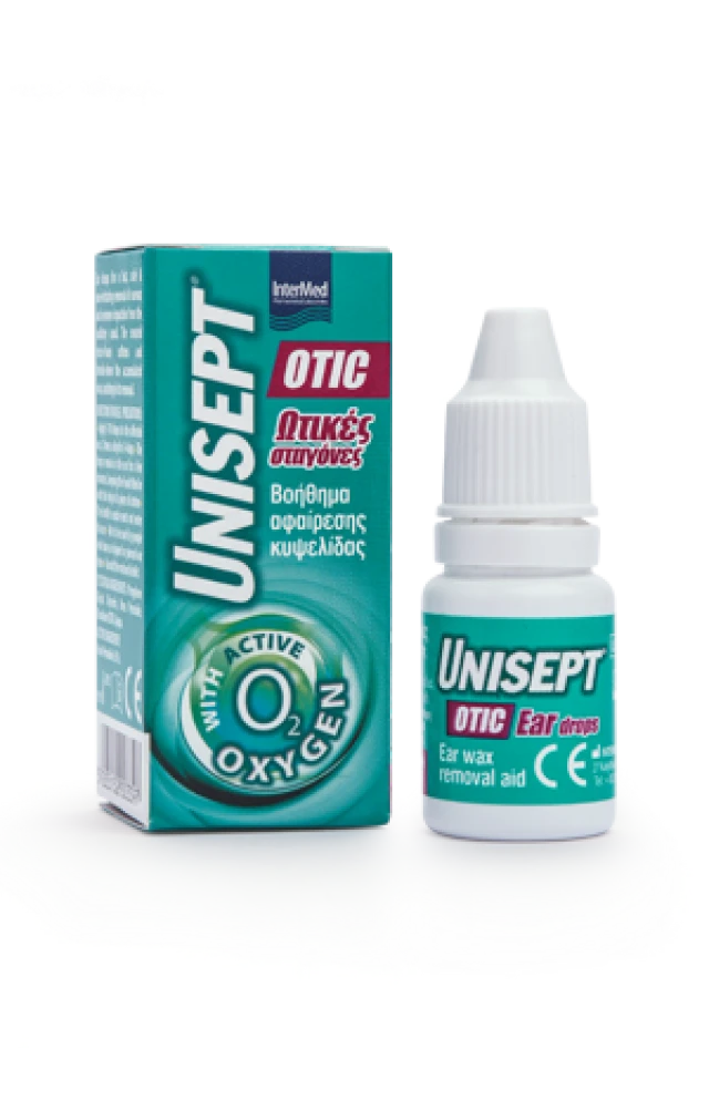 Unisept Otic Ωτικές σταγόνες για την αφαίρεση της κυψελίδας 10ml