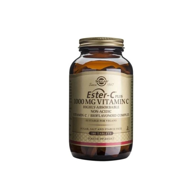Solgar Ester-C Plus 1000mg Βιταμίνη C 180 ταμπλέτες