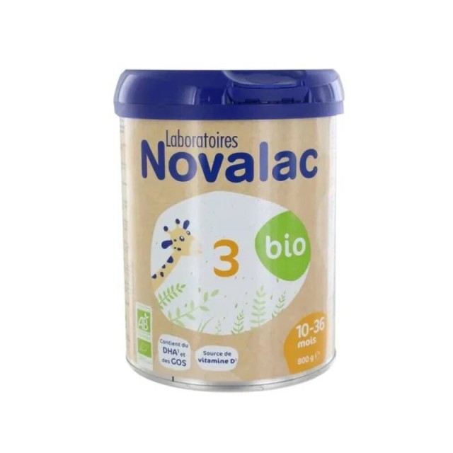 Novalac Bio 3 Βιολογικό Γάλα σε Σκόνη 3ης Βρεφικής Ηλικίας από 10-36m 800gr