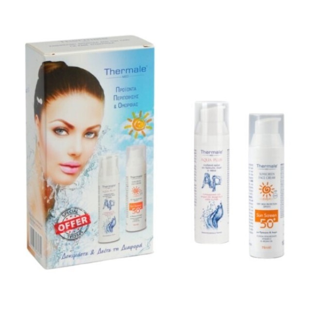 Thermale Aqua Plus 75ml & Sunscreen Face Cream Spf50 75ml