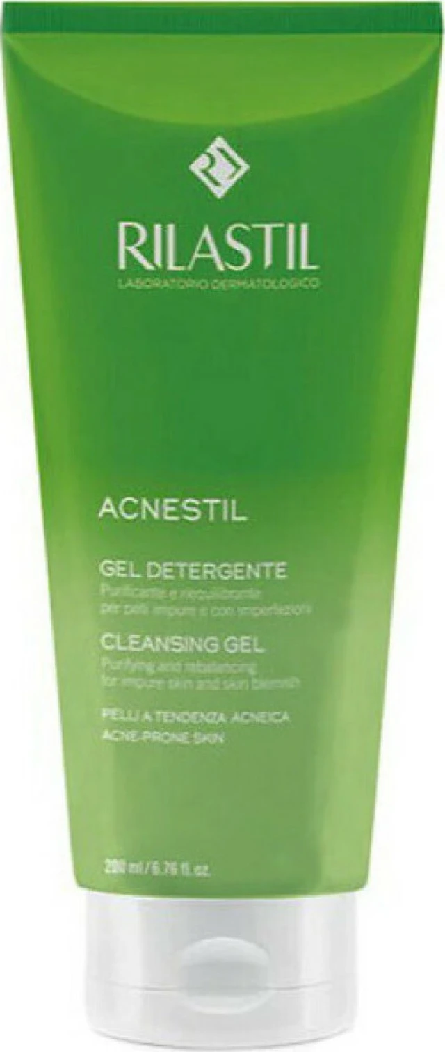 Rilastil Acnestil Purifying & Rebalancing Cleansing Gel Καθαριστικό Προσώπου για Επιδερμίδες με Τάση Ακμής, 200ml