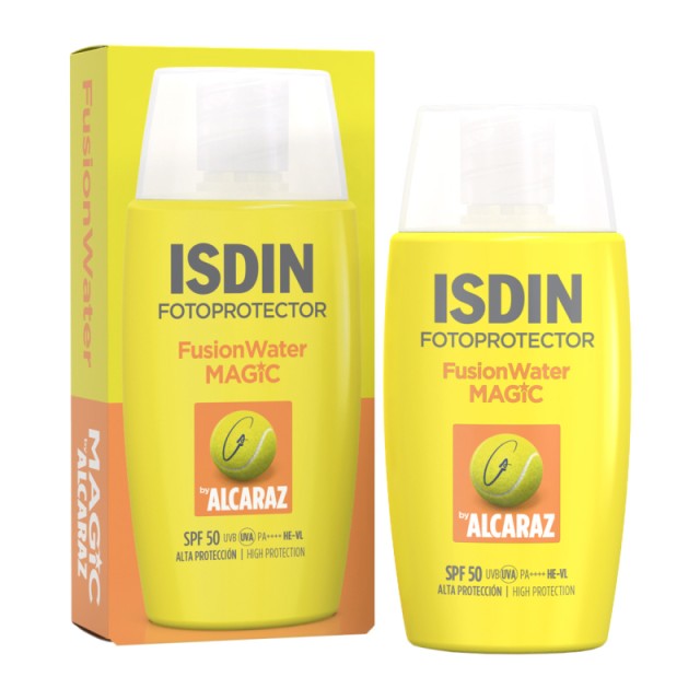 Isdin Fotoprotector Fusion Water Magic by Alcaraz Αντηλιακό Προσώπου SPF50 Ιδανικό για Αθλητικές Δραστηριότητες 50ml