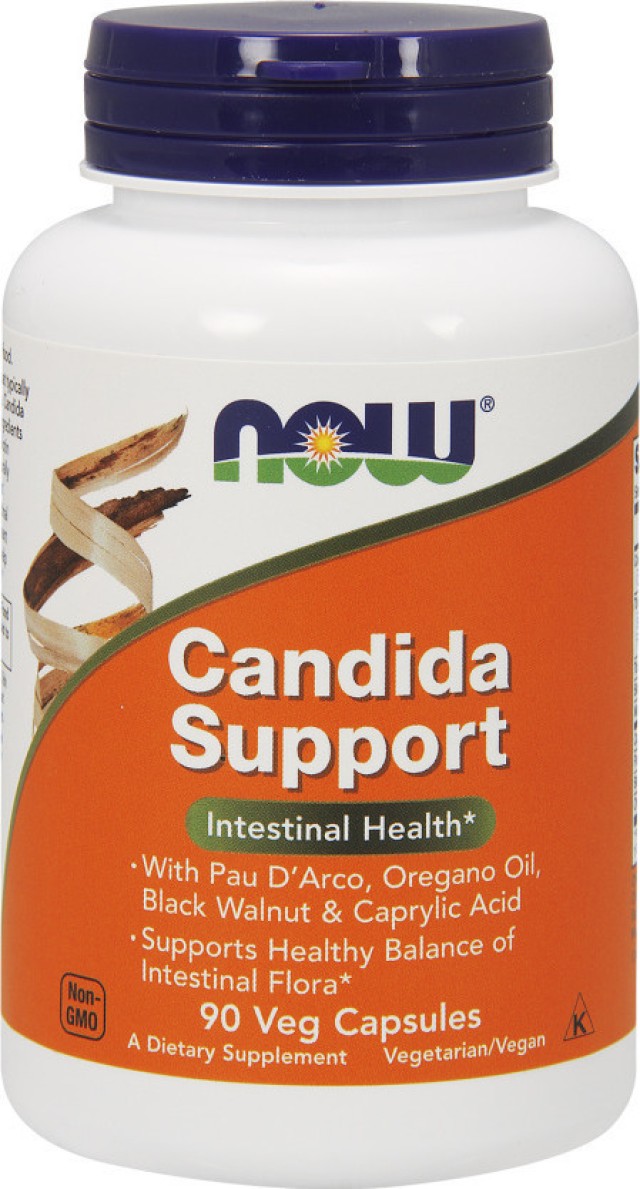 Now Candida Support Αντιμυτητιακό Συμπλήρωμα 90 Φυτικές Κάψουλες
