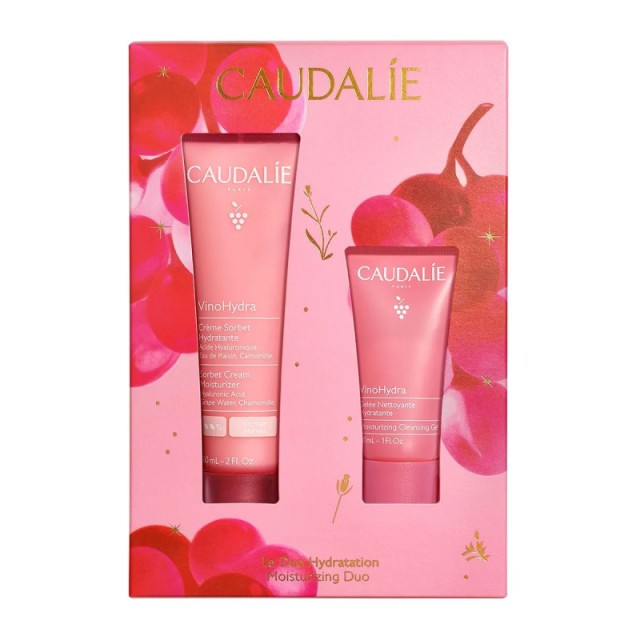 Caudalie Xmas Promo Moisturizing Duo VinoHydra Sorbet Κρέμα Τζελ Προσώπου, 60ml & Δώρο Moisturizing Gel Καθαρισμού Προσώπου, 30ml