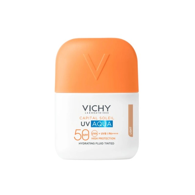 Vichy Capital Soleil UV-AQUA Λεπτόρρευστο Ενυδατικό Αντηλιακό Προσώπου με Χρώμα SPF50 50ml