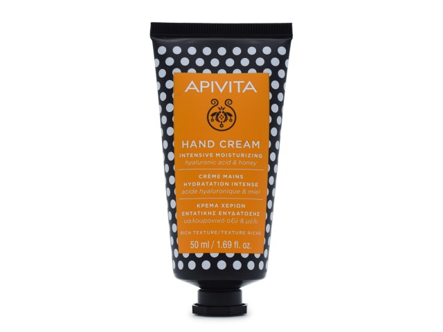 Apivita Hand Care Κρέμα Χεριών Εντατικής Ενυδάτωσης Πλούσιας Υφής με Υαλουρονικό Οξύ & Μέλι 50ml