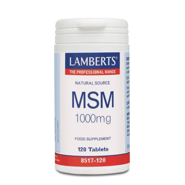 Lamberts Msm 1000mg 120 ταμπλέτες
