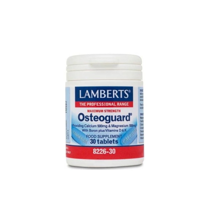 Lamberts Maximum Strength Osteoguard wih Boron plus Vitamins D & K 30 ταμπλέτες