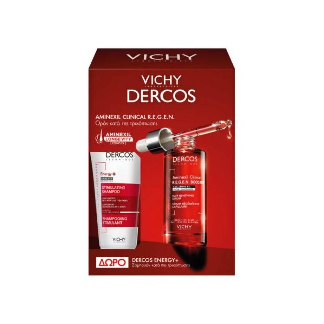Vichy Promo Pack Dercos R.E.G.E.N. Booster 90ml & Δώρο Dercos Energy Shampoo 50ml