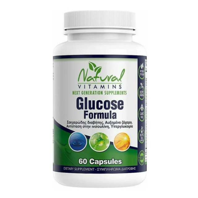 Natural Vitamins Glucose Formula 60 Caps