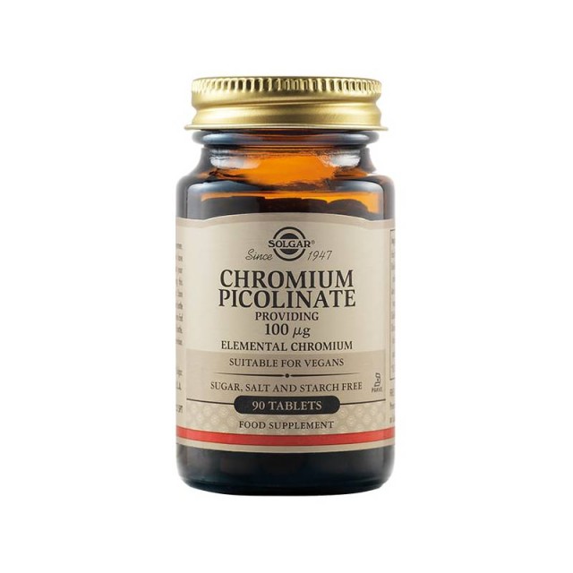 Solgar Chromium Picolinate 100μg, 90tabs