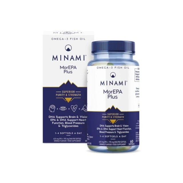 Minami MorEPA Plus Συμπλήρωμα Διατροφής με Ωμέγα 3 Ιχθυέλαιο 60 Μαλακές Κάψουλες