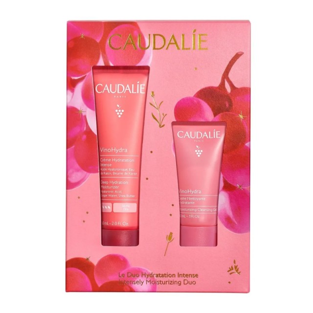 Caudalie VinoHydra Xmas Promo Intensely Moisturizing Duo Deep Hydration Κρέμα Προσώπου, 60ml & Δώρο Moisturizing Καθαριστικό Τζελ, 30ml