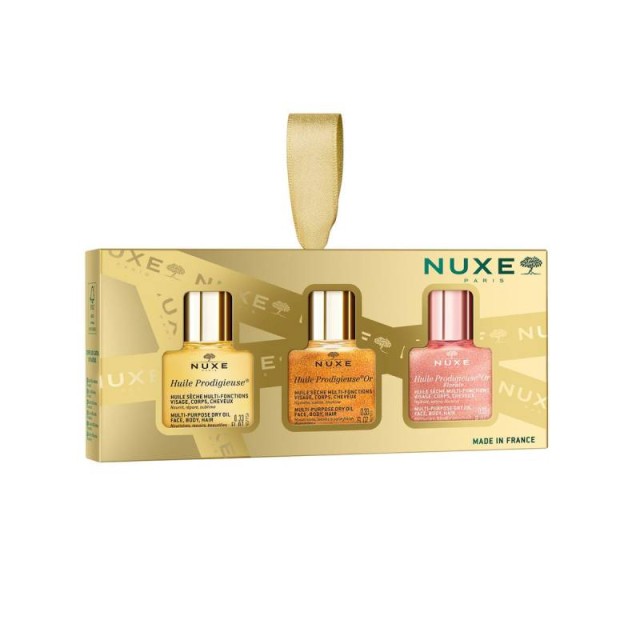 Nuxe Xmas Promo Pack The 3 Prodigieux Huile Prodigieuse 10ml & Huile Prodigieuse Or 10ml & Huile Prodigieuse Or Florale 10ml