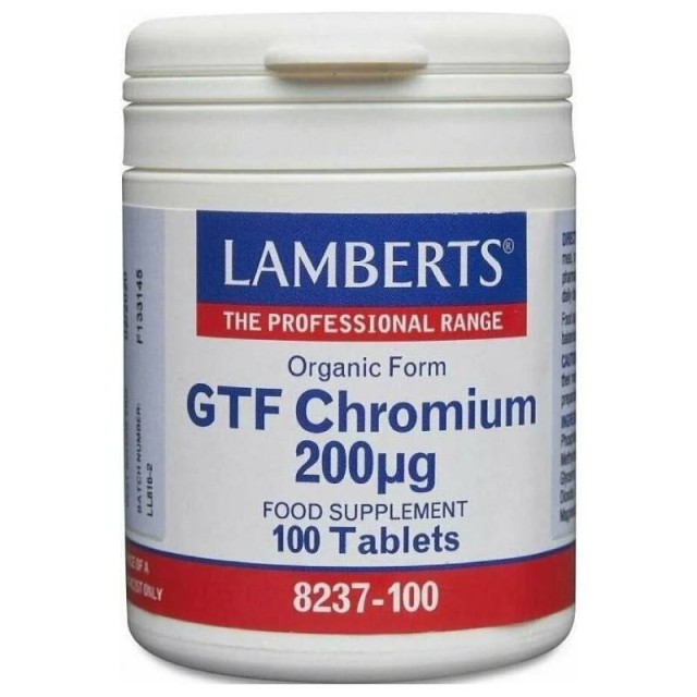 Lamberts Gtf Chromium 200Mcg 100 Κάψουλες