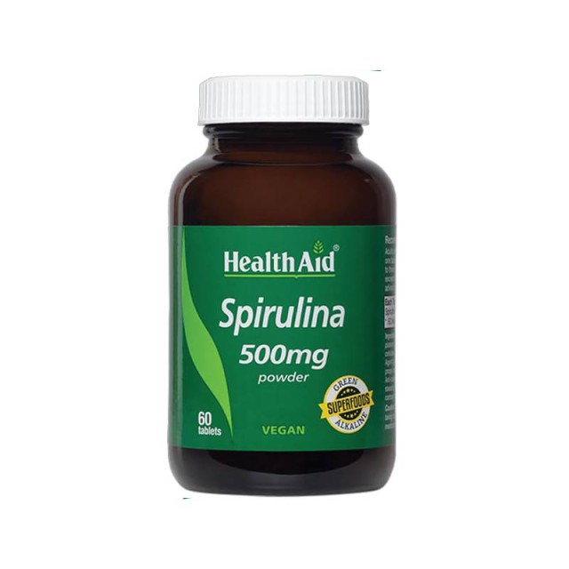 Health Aid Spirulina 500mg 60 Ταμπλέτες
