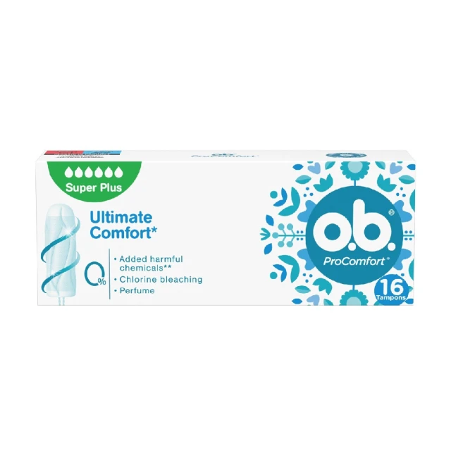 OB ProComfort Super Plus Ταμπόν Μεγάλης Ροής, 16 τεμάχια