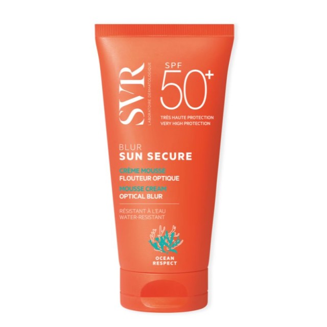 SVR Laboratoire Sun Secure Blur Sans Parfum SPF50+ Αντιηλιακή Κρέμα Προσώπου με Ματ Αποτέλεσμα + Χωρίς Άρωμα 50ml
