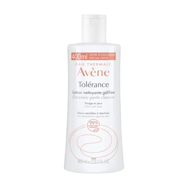 Avene Tolerance Lotion Nettoyante Gelifiee Λοσιόν Καθαρισμού Μακιγιάζ για Αντιδραστικό Ευαίσθητο Δέρμα, 400ml