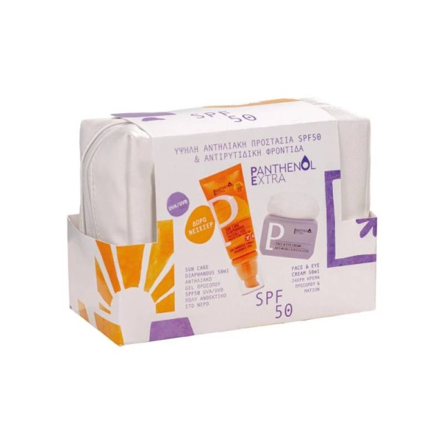 Panthenol Extra Promo Diaphanous SPF50 & Face & Eye Cream Σετ Αντηλιακής Προστασίας & Αντιρυτιδικής Φροντίδας