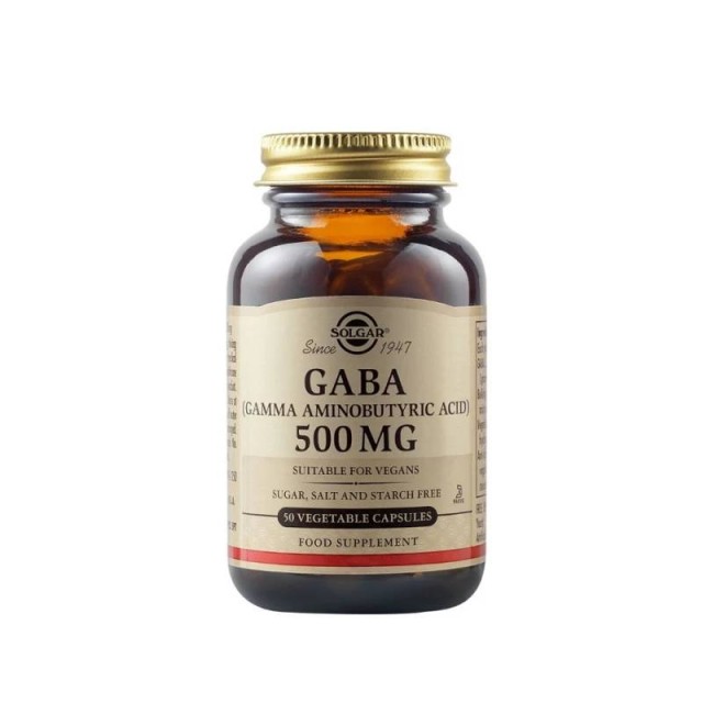 Solgar Gaba 500mg 50 φυτικές κάψουλες