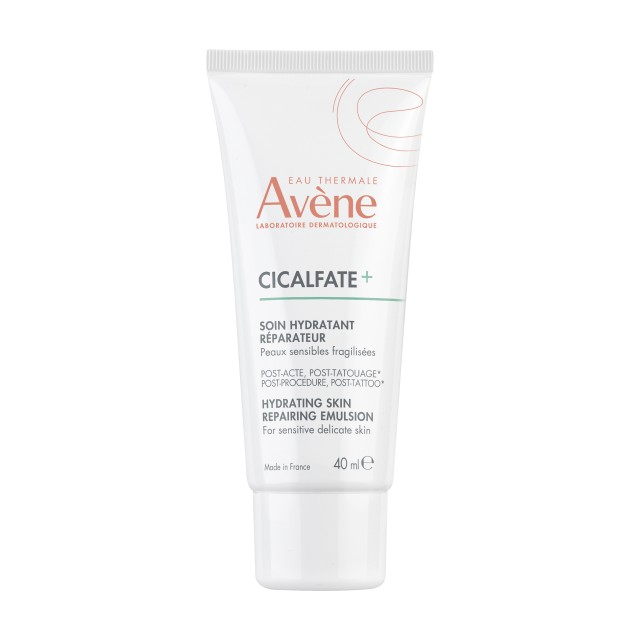 Avene Cicalfate+ Hydrating Skin Repairing Emulsion Post Tattoo Επανορθωτική Ενυδατική Φροντίδα Μετά από Τατουάζ, 40ml