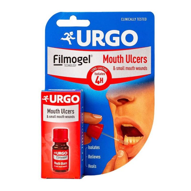Urgo Filmogel Mouth Ulcers Τζελ που Θεραπεύει τις Άφθες & τις Μικρές Στοματικές Πληγές 6ml