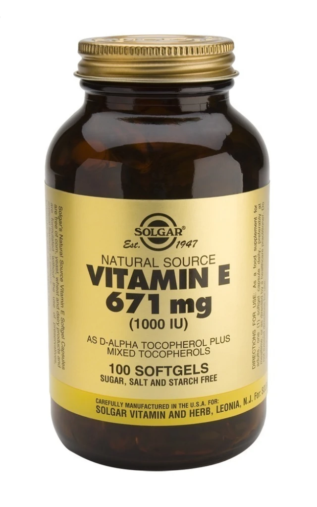 SOLGAR E 1000 IU SOFTGELS 100S