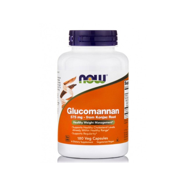 Now Foods Glucomannan 575mg 180veg caps