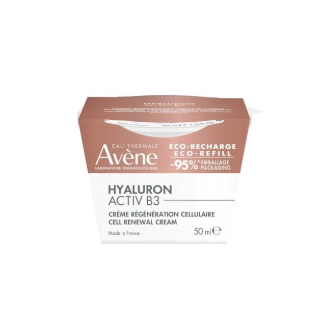 Avène Hyaluron Activ B3 Refill Αντιγηραντική Κρέμα Προσώπου Kυτταρικής Ανανέωσης με Υαλουρονικό Οξύ 50ml