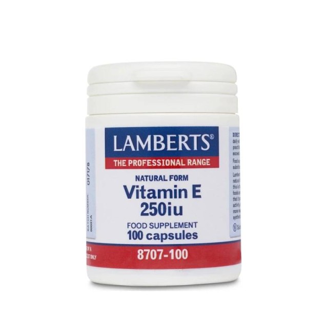 Lamberts Vitamin E 250 IU 100 κάψουλες