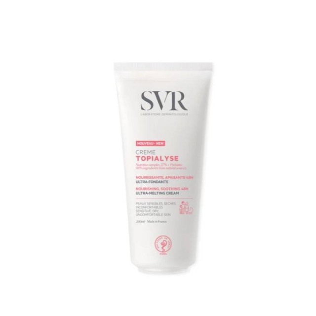 SVR Laboratoire Topialyse Creme 48ώρης Θρέψης για Πολύ Ξηρό & Ευαίσθητο Δέρμα 200ml