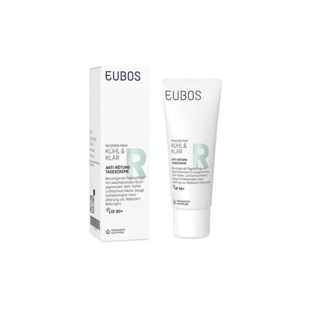 Eubos Cool & Calm Redness Relieving Day Cream Καταπραϋντική Κρέμα Ημέρας για την Ερυθρότητα SPF50 40ml