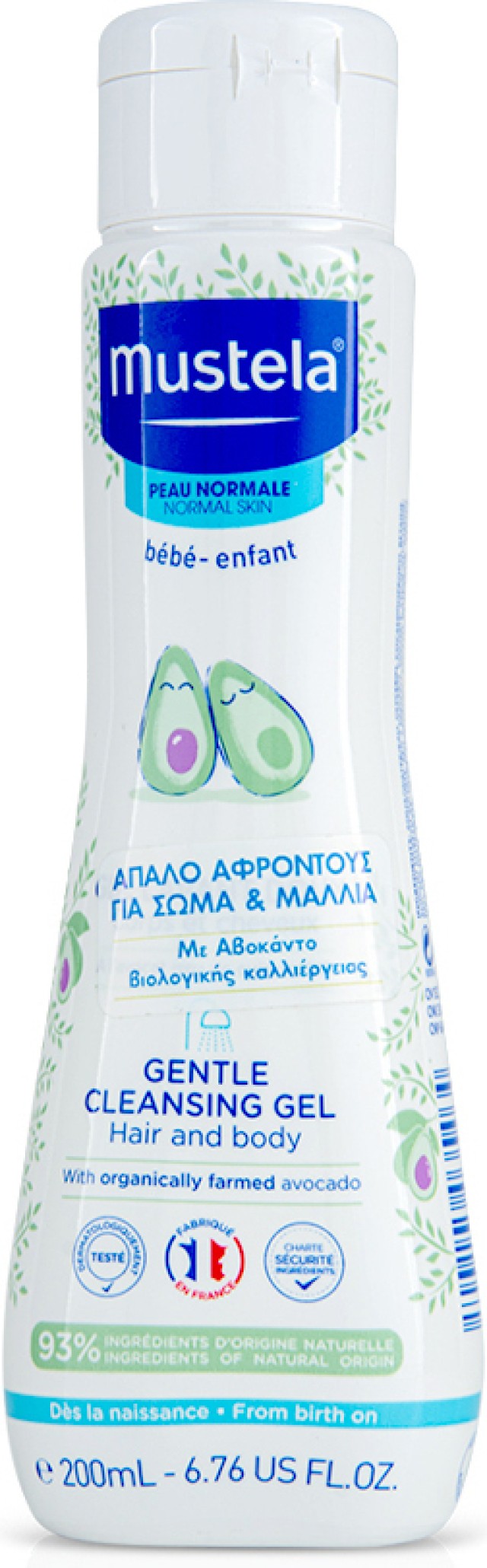 Mustela Gentle Cleansing Gel Απαλό Τζελ Καθαρισμού 200ml