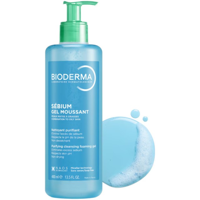 Bioderma Sebium Purifying Cleansing Foaming Gel 400ml