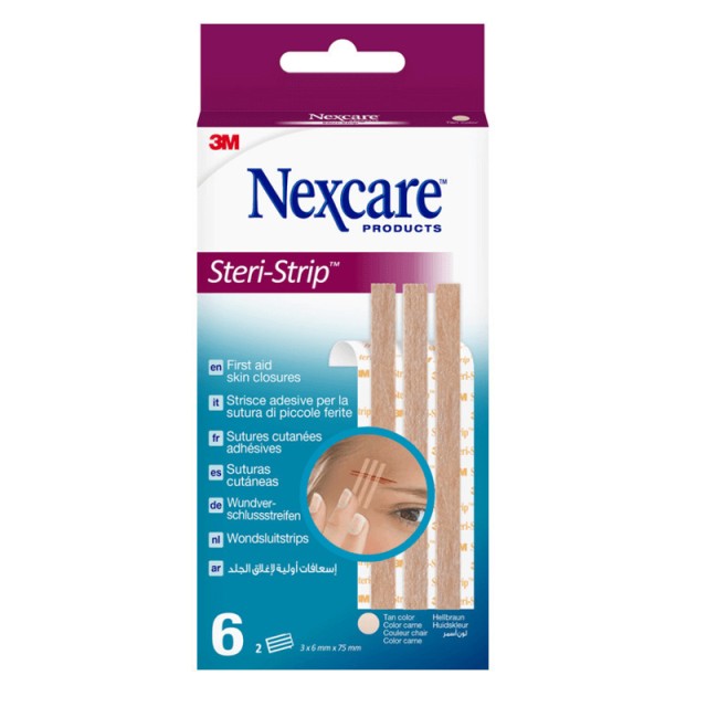 3Μ Nexcare Steri-Strip 6x75mm 6 Τεμάχια