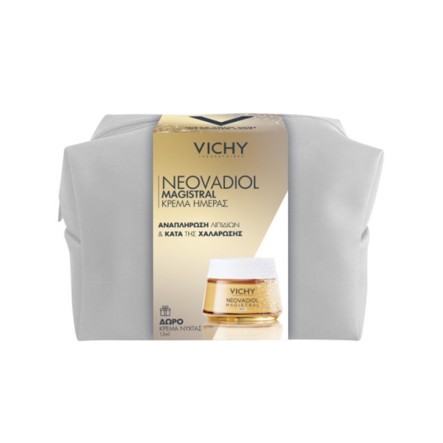 Vichy Promo Neovadiol Magistral Κρέμα Ημέρας, 50ml & Δώρο Neovadiol Magistral Night Cream 15ml & Νεσεσέρ, 1σετ