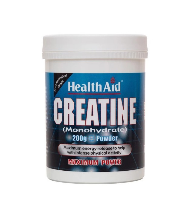 Health Aid Creatine Monohydrate Powder Συμπλήρωμα Διατροφής με Κρεατίνη 200gr
