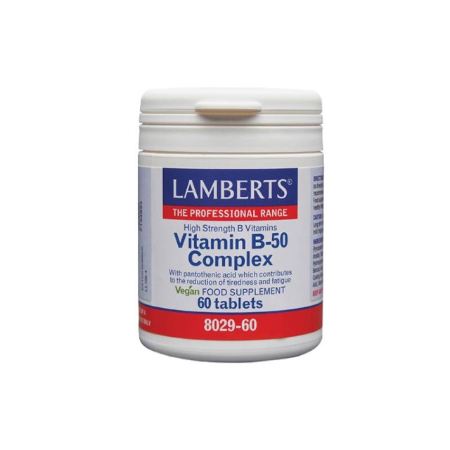 Lamberts Vitamin B-50 Complex, 60tabs