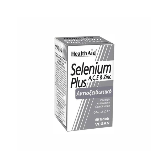 Health Aid Selenium Plus Vitamins A, C, E & Zinc Συμπλήρωμα Διατροφής με Σελήνιο 60 ταμπλέτες