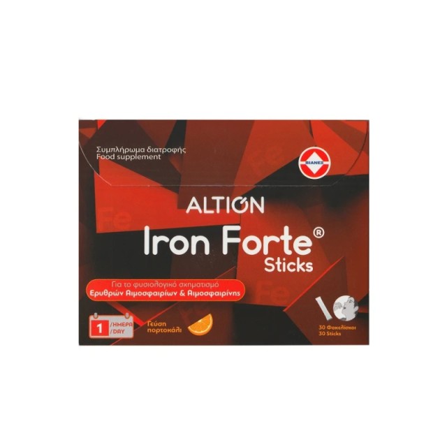 Altion Iron Forte με γεύση Πορτοκάλι 30 φακελίσκοι