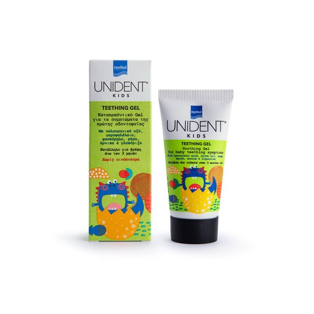 Intermed Unident Kids Teething Gel Καταπραϋντικό Gel για τα Συμπτώματα της Πρώτης Οδοντοφυΐας 30ml