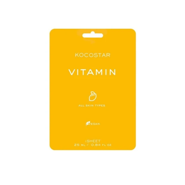 Kocostar Vitanin Face Mask Εμποτισμένη Μάσκα Αναζωογόνησης και Λάμψης 25ml