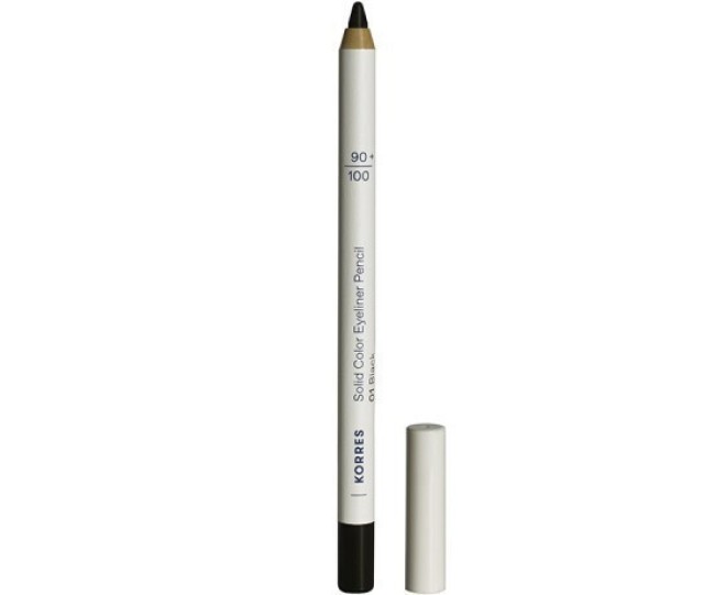 Korres Solid Color Eyeliner Pencil Μολύβι Ματιών N.01 Μαύρο Χρώμα 1.2g
