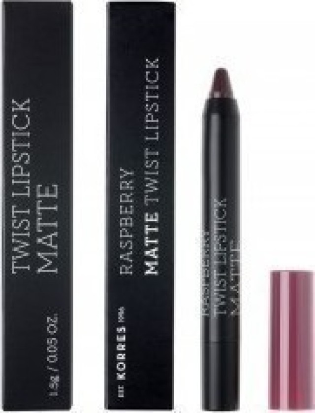 Korres Matte Twist Lipstick Daring Plum, Ματ Κραγιόν σε Συσκευασία Μολυβιού 1,5gr