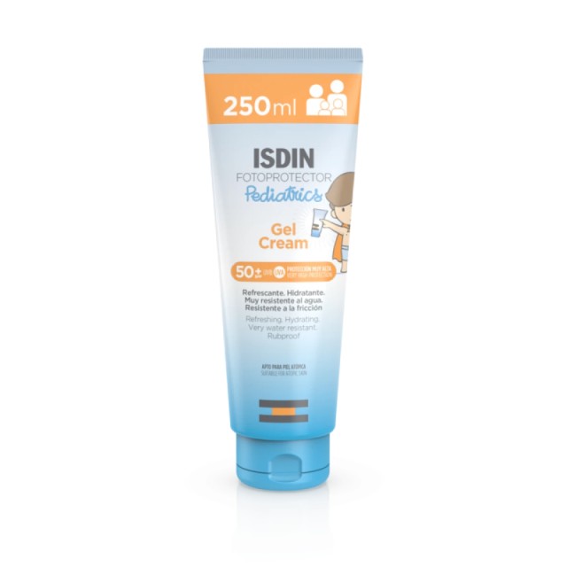 Isdin Fotoprotector Pediatrics Gel Cream SPF 50+ Αντηλιακή Κρέμα σώματος σε μορφή Τζελ κατάλληλη για παιδιά 250 ml