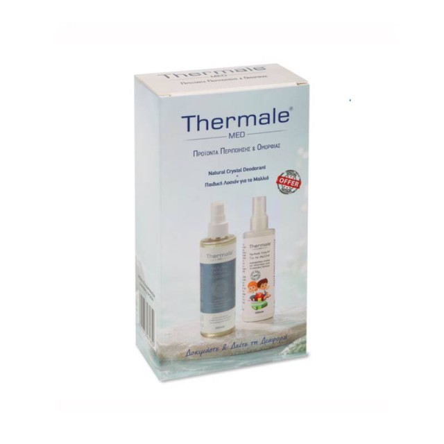 Thermale Med Natural Crystal Deodorant 200ml & Αντιφθειρική Παιδική Λοσιόν Για Τα Μαλλιά 200ml