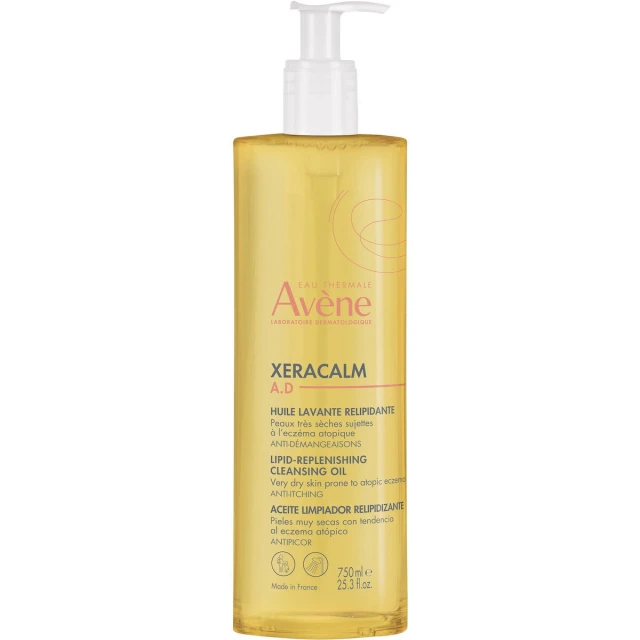 Avene Xeracalm A.d Λάδι Καθαρισμού για το Πρόσωπο με Γλυκερίνη Κατάλληλο για Ατοπική Επιδερμίδα 750ml
