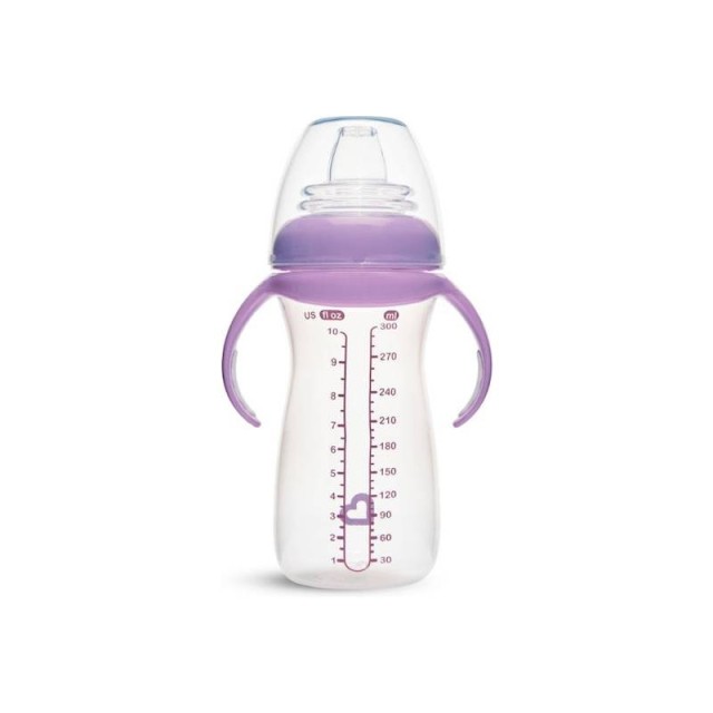 Munchkin Εκπαιδευτικό Ποτηράκι Gentle Transition Cup Tall 9m+ Clear Purple 296ml