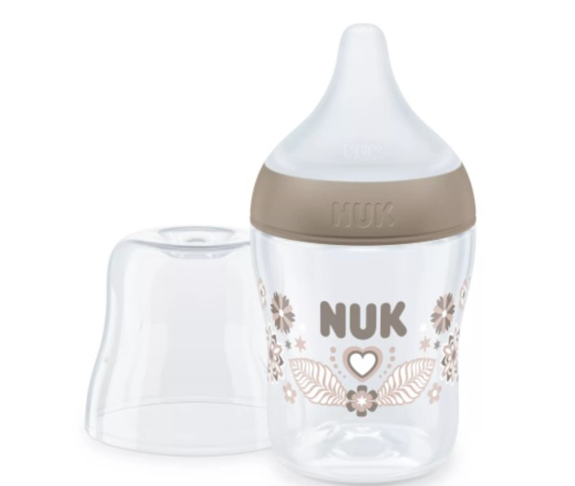 Nuk Perfect Match Μπιμπερό Πλαστικό με Μαλακή Θηλή Σιλικόνης κατά των Κολικών με Έλεγχο Θερμοκρασίας 0m+, 150ml